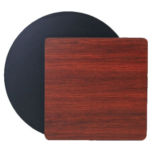 30" Round Black/Cherry Table Top